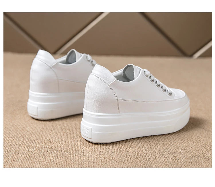LunaStratus Breathable Platform Sneakers - 8cm Height-Increasing Casual Walking Shoes for Women    Your Coastal Marketplace | Shoreshopper.com