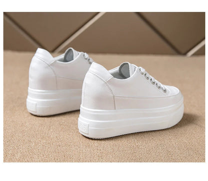 LunaStratus Breathable Platform Sneakers - 8cm Height-Increasing Casual Walking Shoes for Women    Your Coastal Marketplace | Shoreshopper.com