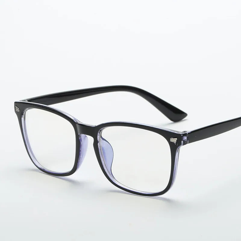 Fashion unisex Square glasses plain glasses full frame glasses for men and women radiation protection Optical glasses - ShoreCo.Shop