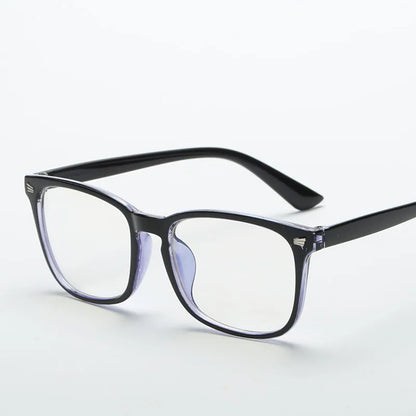 Fashion unisex Square glasses plain glasses full frame glasses for men and women radiation protection Optical glasses - ShoreCo.Shop