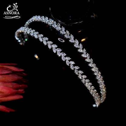 ASNORA New CZ Soft Headwear Headband Wedding Bridal Headwear Dress Headwear Tiaras Party Prom Headband Hair Accessories A01034    Your Coastal Marketplace | Shoreshopper.com