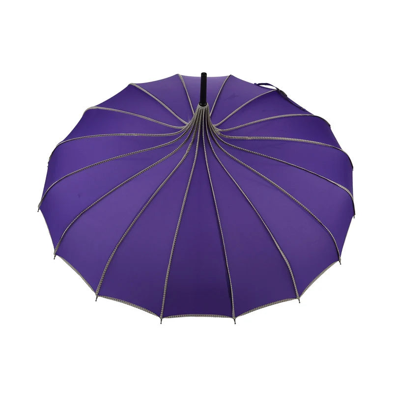Windproof Folding Umbrella, UV Protective, Travel Umbrella, Wedding Party Fashion, Vintage Pagoda Umbrella    Your Coastal Marketplace | Shoreshopper.com