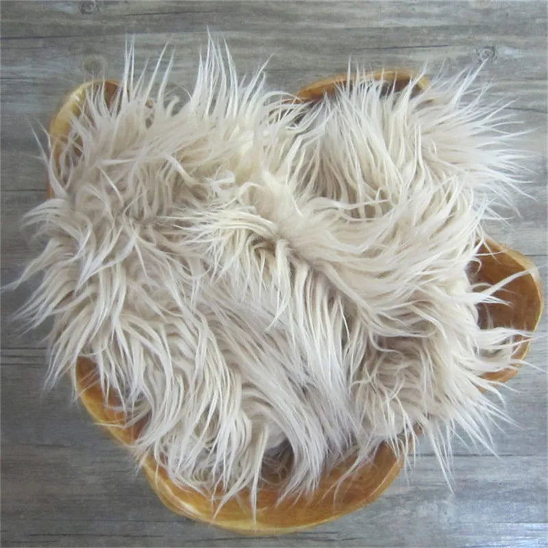 Curly faux fur blanket for baby photography props,basket cushion filler,baby photography shoot blanket photo props(50*80 cm)    Your Coastal Marketplace | Shoreshopper.com