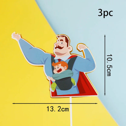 Hold Baby Super Dad Daddy Father's Day Cake Topper for Dad's Birthday Party Decorations Baking Supplies Love Gifts    Your Coastal Marketplace | Shoreshopper.com