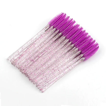 Lanjinglin 5/50pcs Eyelash Brush Crystal Eyelash Soft Eye Lashes Extension Mascara Wands Makeup Professional Makeup Tool - ShoreCo.Shop
