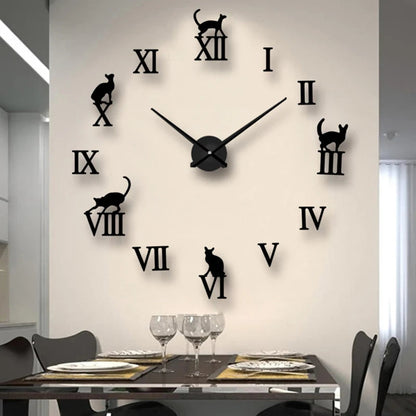 Large Wall Clock Quartz Needle 3D DIY 27" 37" or 47" Wall Clock    Home Decor Supply | Online Retail | ShoreShopper.com