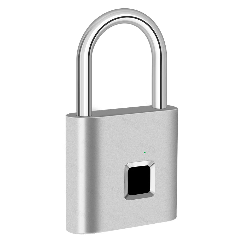 KERUI Smart Fingerprint Padlock Waterproof Fingerprint Keyless Door Lock Type C Rechargeable Security Padlock for House - ShoreCo.Shop