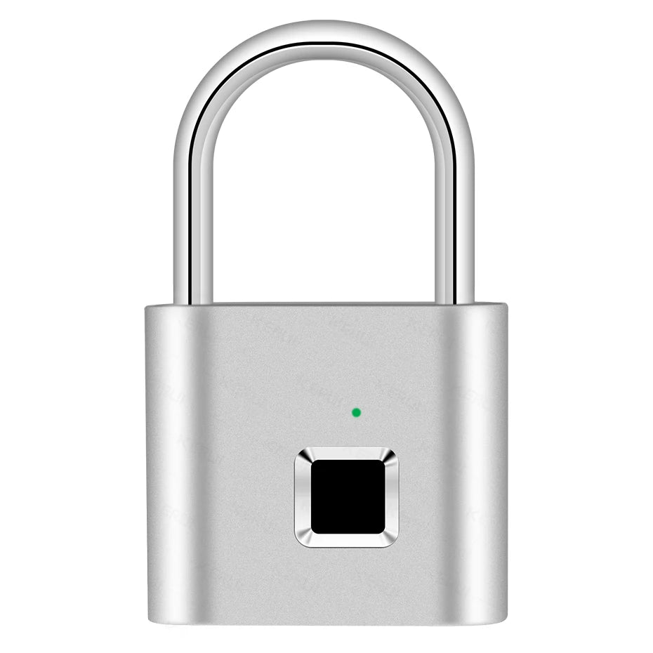 KERUI Smart Fingerprint Padlock Waterproof Fingerprint Keyless Door Lock Type C Rechargeable Security Padlock for House - ShoreCo.Shop