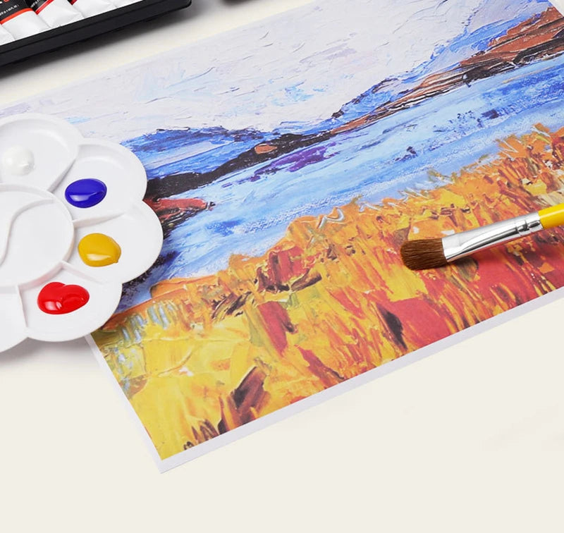 Acrylic Paints Set 12/24 Colors Professional Brush Set 12ml Tubes Artist Drawing Painting Pigment Hand Painted Wall Paint DIY    Home Decor Supply | Online Retail | ShoreShopper.com