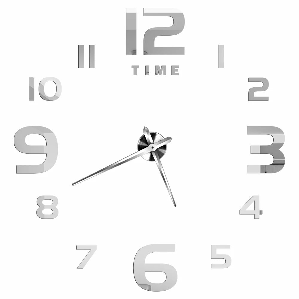 2D/3D Large Roman Numeral Acrylic Mirror Wall Clock Sticker Fashion DIY Quartz Clocks Watch Home Decoration Living Room Stickers    Home Decor Supply | Online Retail | ShoreShopper.com