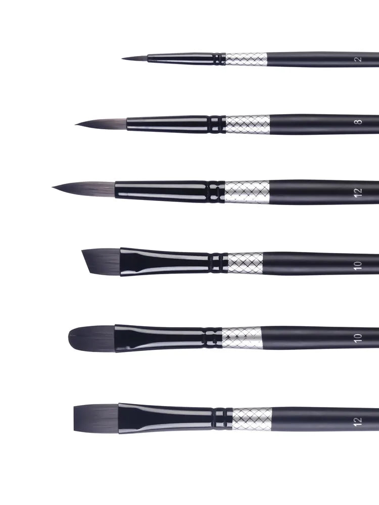 ArtSecret High Grade Multi-Functional Brush 2420 6PC/Set Painter Pen Synthetic Hair Aluminum Ferrule Wooden Handle Art Supplies    Home Decor Supply | Online Retail | ShoreShopper.com