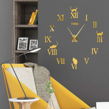 Large Wall Clock Quartz Needle 3D DIY 27" 37" or 47" Wall Clock    Home Decor Supply | Online Retail | ShoreShopper.com