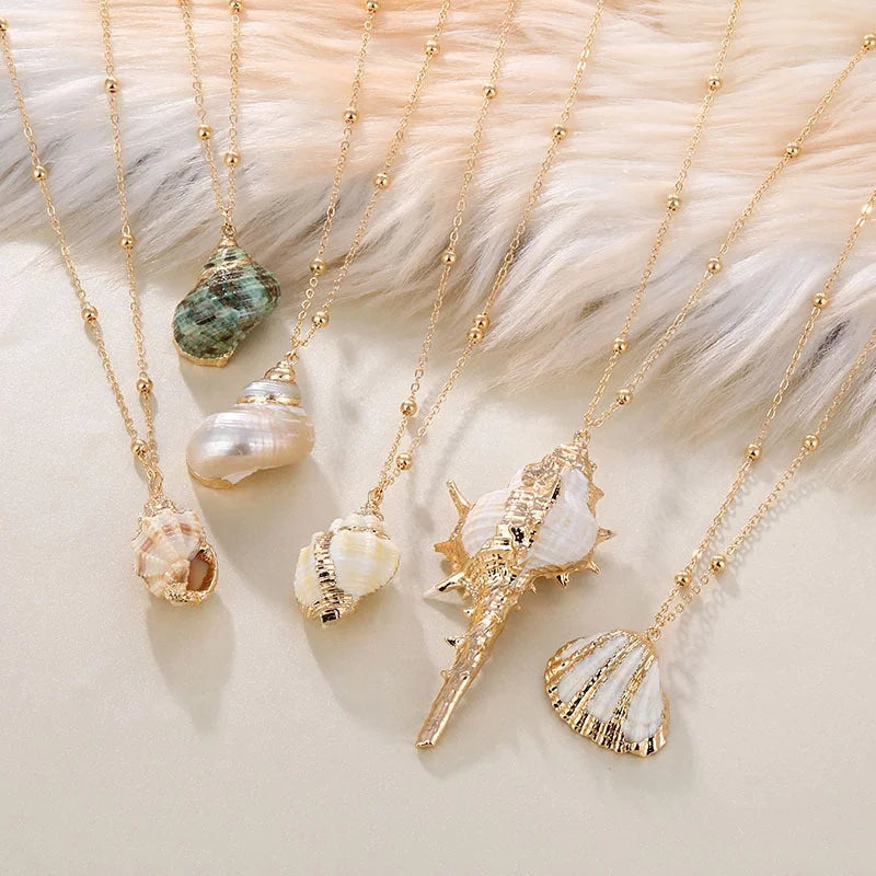 Hot Selling Various Styles of Women Natural Shell Necklace Summer Beach Jewelry Shopify Dropshipping Boho Necklaces    Home Decor Supply | Online Retail | ShoreShopper.com