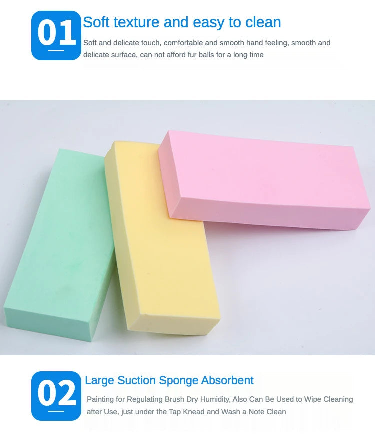 1 pcs Art supplies gouache watercolor sponge absorbent sponge brush Strong water absorption pigment sponge Color random send    Home Decor Supply | Online Retail | ShoreShopper.com