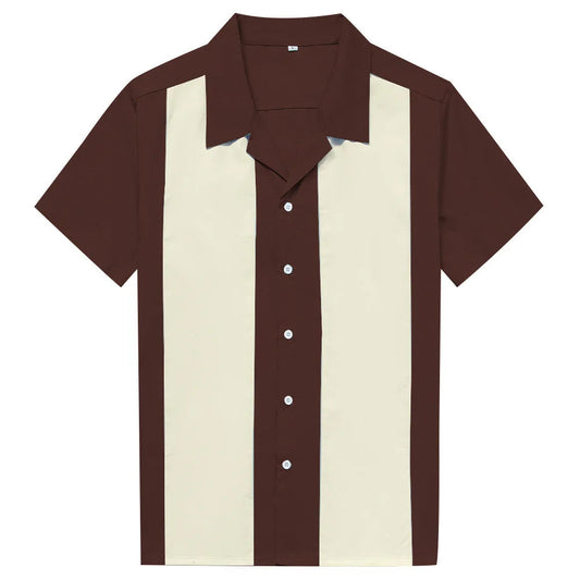 Vertical Striped Shirt Men Short Sleeve Work Men's Bowling Shirts for Men Cotton Summer Blouse Men Plus Size Male Clothing    Home Decor Supply | Online Retail | ShoreShopper.com