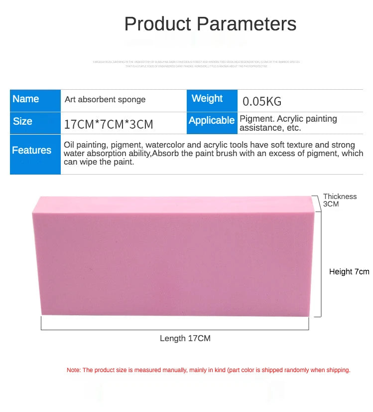 1 pcs Art supplies gouache watercolor sponge absorbent sponge brush Strong water absorption pigment sponge Color random send    Home Decor Supply | Online Retail | ShoreShopper.com