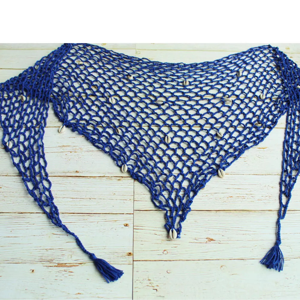 Women Beach Weave Hand Crochet Wrap Shawls Sexy Bikini Cover Up Sunscreen Nets Skirt Mesh Tunic Pareo Beachwear hot    Your Coastal Marketplace | Shoreshopper.com