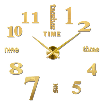 2D/3D Large Roman Numeral Acrylic Mirror Wall Clock Sticker Fashion DIY Quartz Clocks Watch Home Decoration Living Room Stickers    Home Decor Supply | Online Retail | ShoreShopper.com