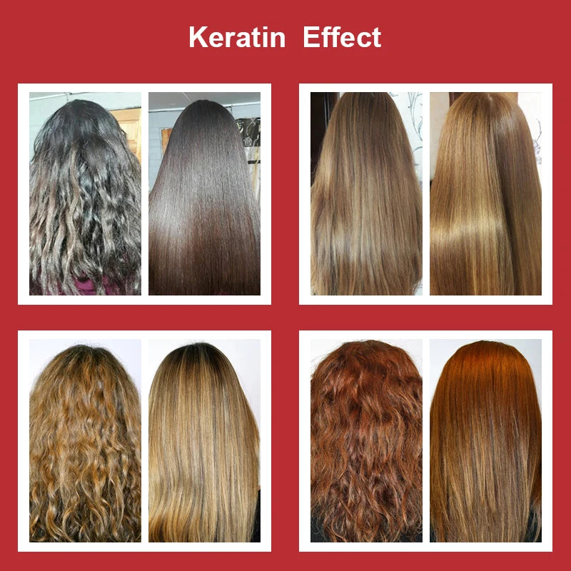 PURC Brazilian Keratin Hair Treatment Keratin Straightening Curly Hair Smoothing Repair Permed Damaged Hair Care Products - ShoreCo.Shop