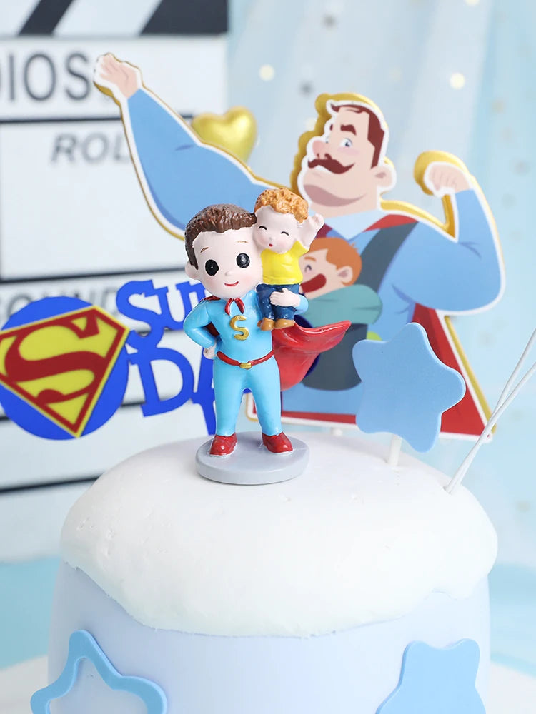 Hold Baby Super Dad Daddy Father's Day Cake Topper for Dad's Birthday Party Decorations Baking Supplies Love Gifts    Your Coastal Marketplace | Shoreshopper.com