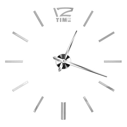 Large Wall Clock Quartz Needle 3D DIY 27" 37" or 47" Wall Clock    Home Decor Supply | Online Retail | ShoreShopper.com