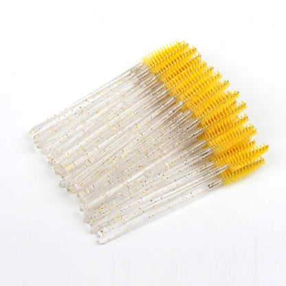 Lanjinglin 5/50pcs Eyelash Brush Crystal Eyelash Soft Eye Lashes Extension Mascara Wands Makeup Professional Makeup Tool - ShoreCo.Shop