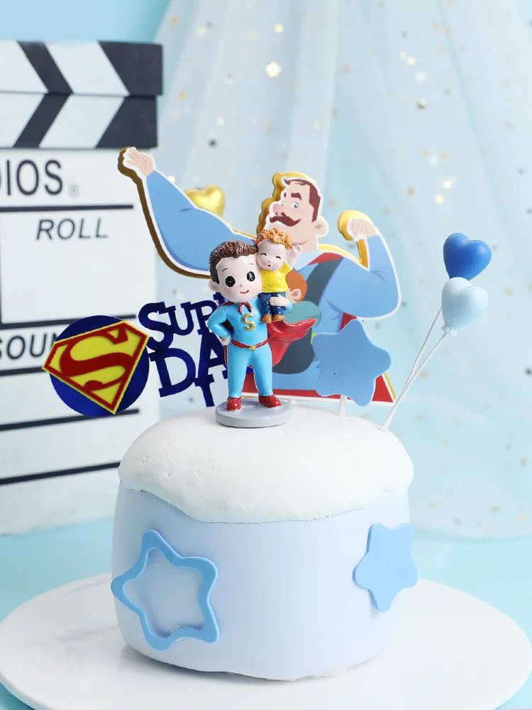 Hold Baby Super Dad Daddy Father's Day Cake Topper for Dad's Birthday Party Decorations Baking Supplies Love Gifts    Your Coastal Marketplace | Shoreshopper.com