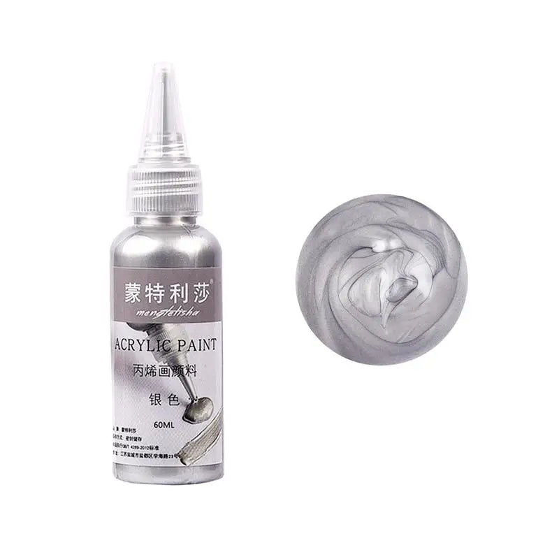 New 60ml Gold Paint Metallic Acrylic Paint,Waterproof Not Faded For Statuary Coloring DIY Hand Clothes Painted Graffiti Pigments    Home Decor Supply | Online Retail | ShoreShopper.com