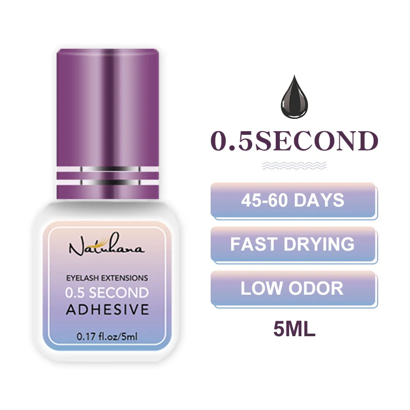 Professional 5ml 0.3S 0.5S 1S 2S 3S Eyelash Glue Fast Drying Strong False Eye Lash Extension Glue Adhesive - ShoreCo.Shop