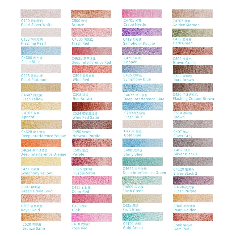 Original Paul Rubens 12/24/48 Pearlescent Watercolor Paint Set Portable Pink Box with Palette Flash Watercolor Paint    Home Decor Supply | Online Retail | ShoreShopper.com