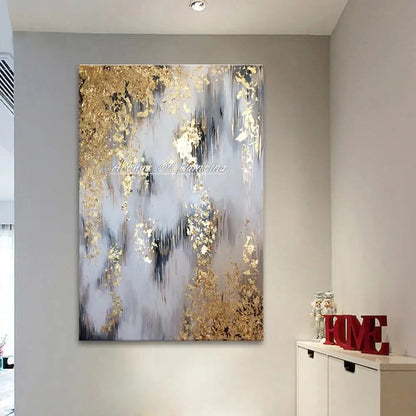 Arthyx,Handpainted Texture Abstract Golden Oil Paintings,Modern Canvas Art Large Wall Pictures Living Room Decor Home Decoration    Home Decor Supply | Online Retail | ShoreShopper.com
