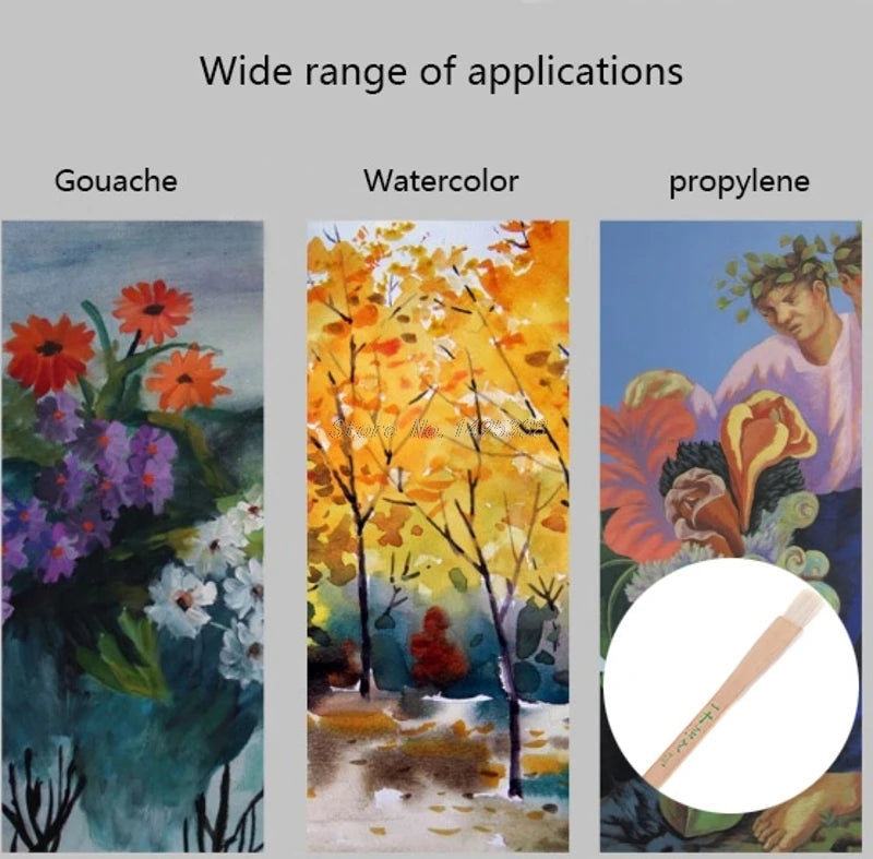 Six Sizes Goat Hair Handle Art Supplies Watercolor Acrylic Wood Oil Paint Brush for painting art Supplies Whosale & Dropship    Home Decor Supply | Online Retail | ShoreShopper.com