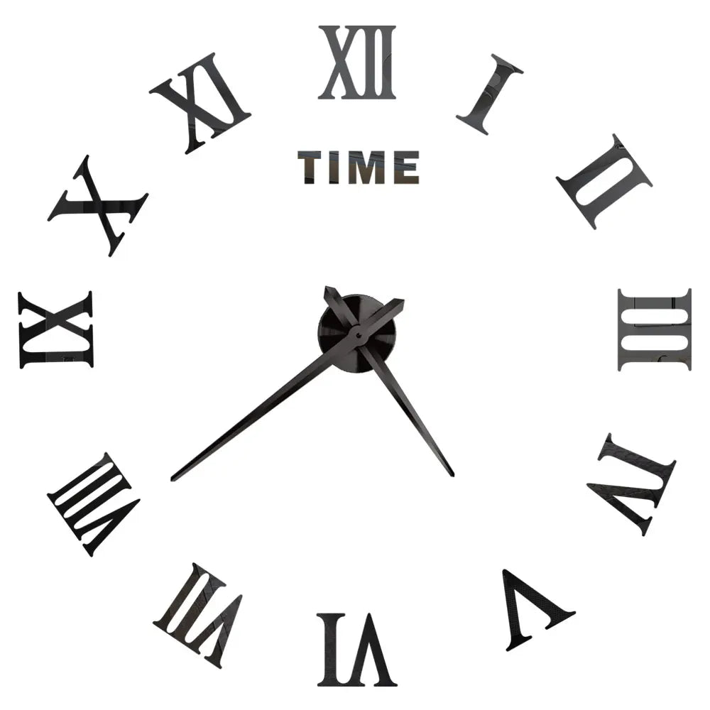 2D/3D Large Roman Numeral Acrylic Mirror Wall Clock Sticker Fashion DIY Quartz Clocks Watch Home Decoration Living Room Stickers    Home Decor Supply | Online Retail | ShoreShopper.com