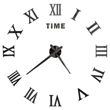 2D/3D Large Roman Numeral Acrylic Mirror Wall Clock Sticker Fashion DIY Quartz Clocks Watch Home Decoration Living Room Stickers    Home Decor Supply | Online Retail | ShoreShopper.com