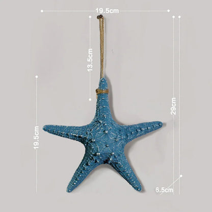 Conch Starfish Beach Decor Nautical Home Bedroom Living Room Hanging Vase Creative Background Wall Decoration Seashells    Your Coastal Marketplace | Shoreshopper.com