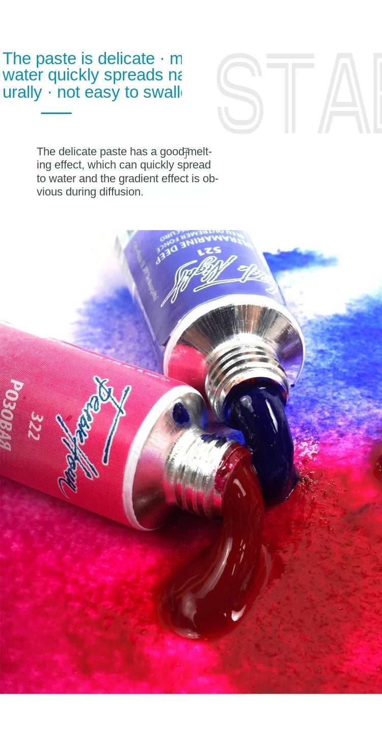 Russian white night watercolor paint 10ml Watercolor painting acuarelas palette art supplies    Home Decor Supply | Online Retail | ShoreShopper.com