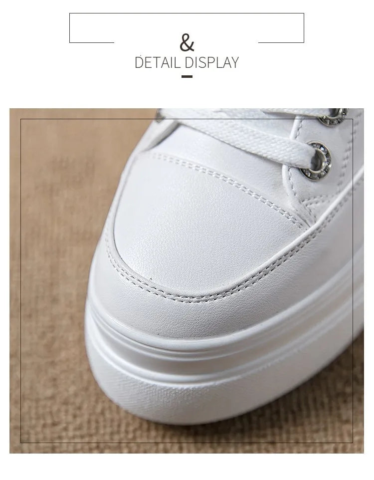 LunaStratus Breathable Platform Sneakers - 8cm Height-Increasing Casual Walking Shoes for Women    Your Coastal Marketplace | Shoreshopper.com