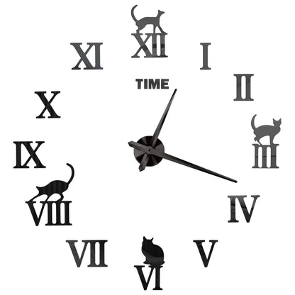 2D/3D Large Roman Numeral Acrylic Mirror Wall Clock Sticker Fashion DIY Quartz Clocks Watch Home Decoration Living Room Stickers    Home Decor Supply | Online Retail | ShoreShopper.com