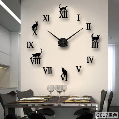 2D/3D Large Roman Numeral Acrylic Mirror Wall Clock Sticker Fashion DIY Quartz Clocks Watch Home Decoration Living Room Stickers    Home Decor Supply | Online Retail | ShoreShopper.com