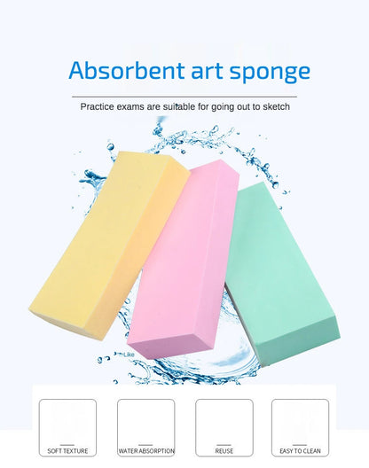 1 pcs Art supplies gouache watercolor sponge absorbent sponge brush Strong water absorption pigment sponge Color random send    Home Decor Supply | Online Retail | ShoreShopper.com