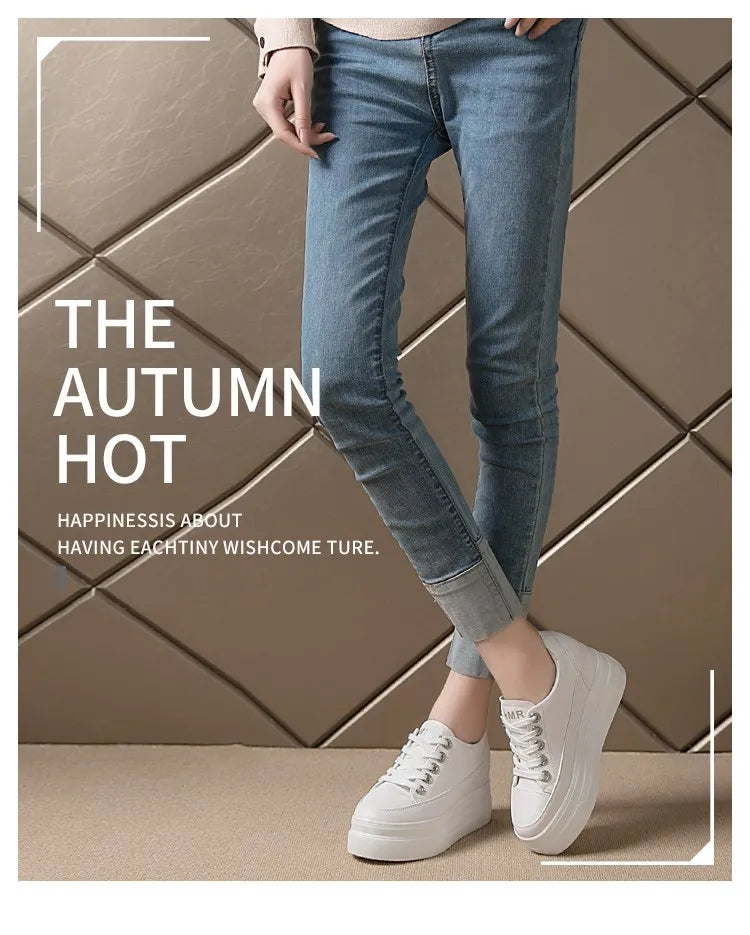 LunaStratus Breathable Platform Sneakers - 8cm Height-Increasing Casual Walking Shoes for Women    Your Coastal Marketplace | Shoreshopper.com