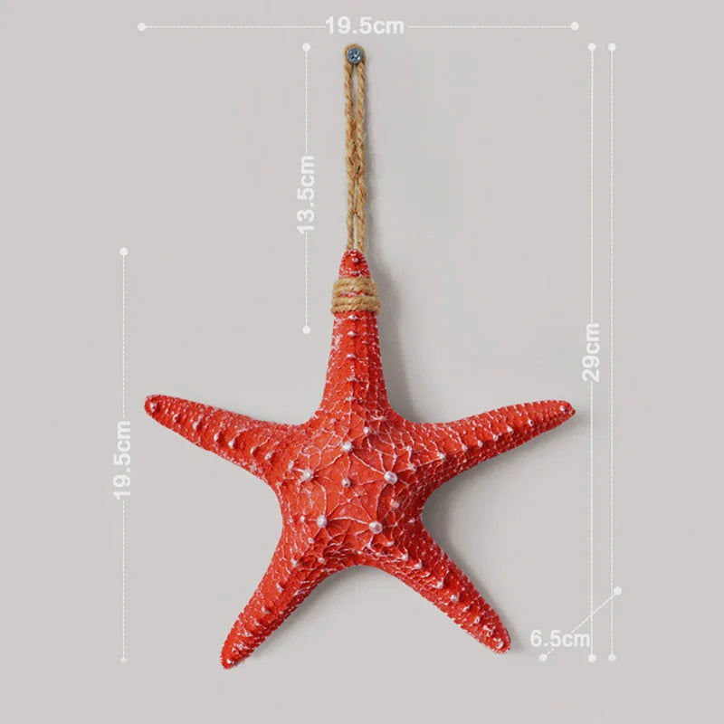 Conch Starfish Beach Decor Nautical Home Bedroom Living Room Hanging Vase Creative Background Wall Decoration Seashells    Your Coastal Marketplace | Shoreshopper.com
