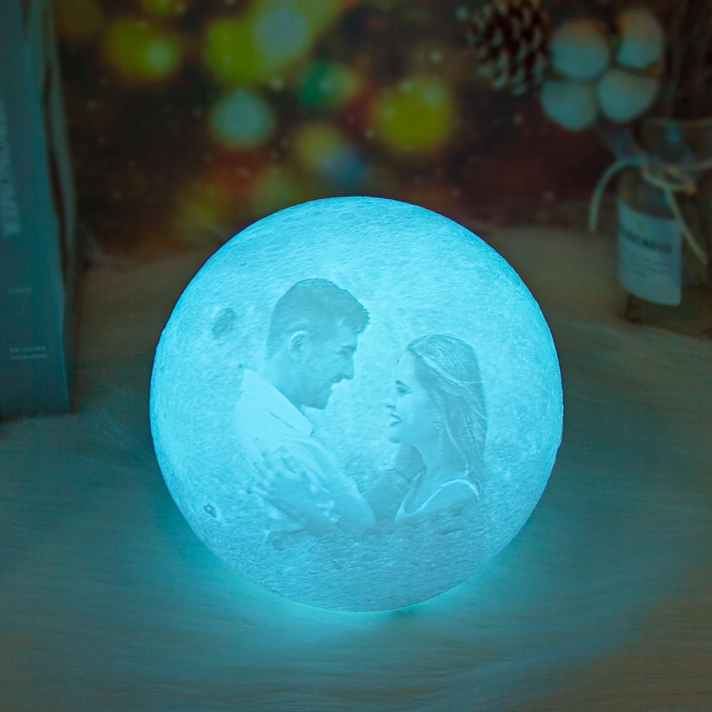 3D Printing Moon Lamp Personalized Photo Text Customized USB Night Light Birthday Mother Day Valentine's Christmas Lunar Gift - ShoreCo.Shop