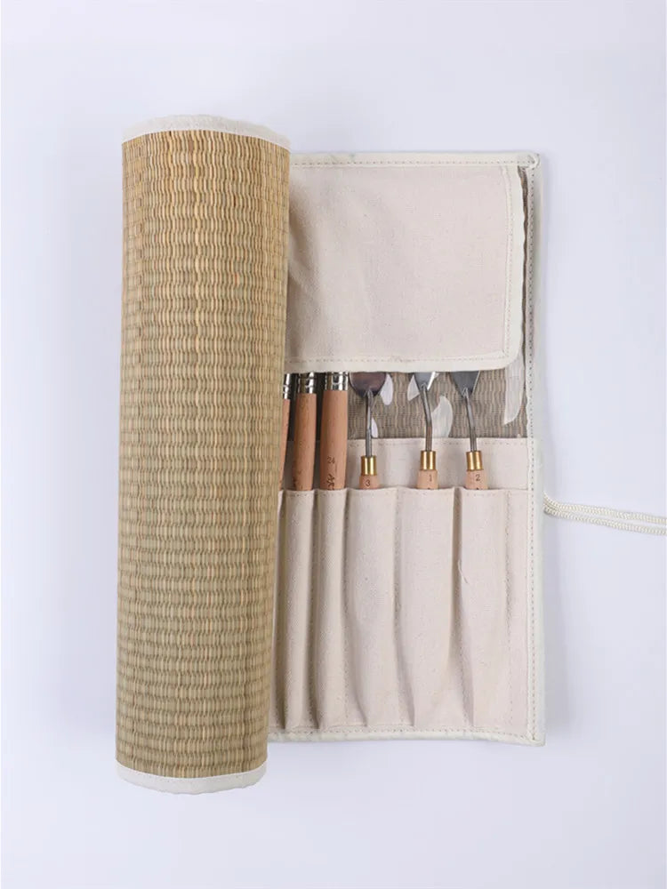 ArtSecret New Arrival 2288 24/Set Oil And Acrylic Painting Brush Hog Bristle Straw Mat Pouch&Canvas Pocket Artist Art Supplies    Home Decor Supply | Online Retail | ShoreShopper.com