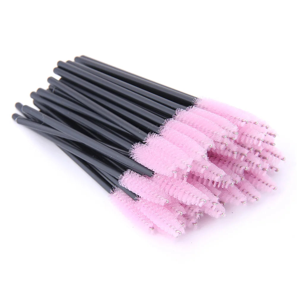 Lanjinglin 5/50pcs Eyelash Brush Crystal Eyelash Soft Eye Lashes Extension Mascara Wands Makeup Professional Makeup Tool - ShoreCo.Shop