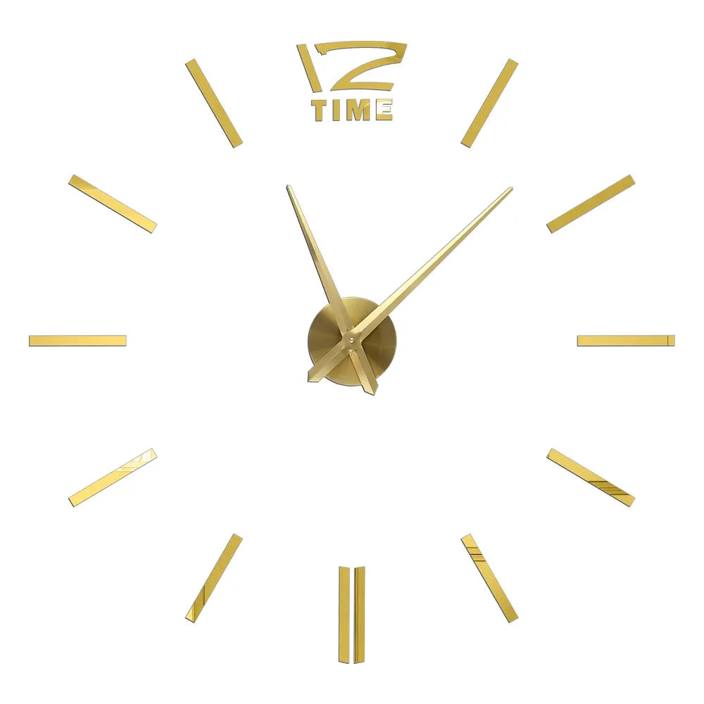 Large Wall Clock Quartz Needle 3D DIY 27" 37" or 47" Wall Clock    Home Decor Supply | Online Retail | ShoreShopper.com