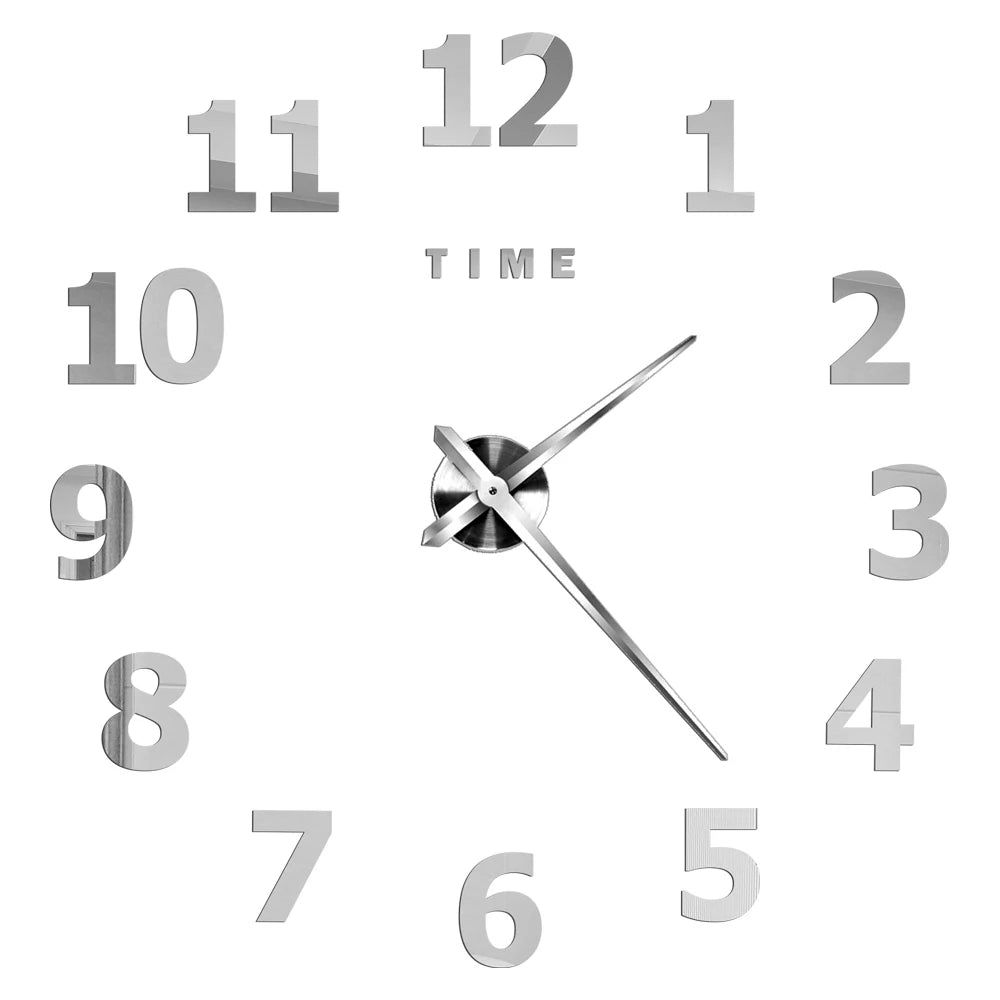 2D/3D Large Roman Numeral Acrylic Mirror Wall Clock Sticker Fashion DIY Quartz Clocks Watch Home Decoration Living Room Stickers    Home Decor Supply | Online Retail | ShoreShopper.com