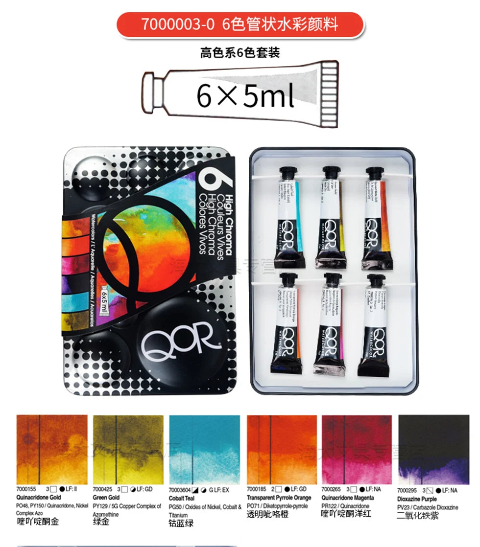 US QOR Artistic Watercolor Paints Set Tin box Pigment Solid Paint Set Palette High Concentration for Artist Painting Drawing    Home Decor Supply | Online Retail | ShoreShopper.com