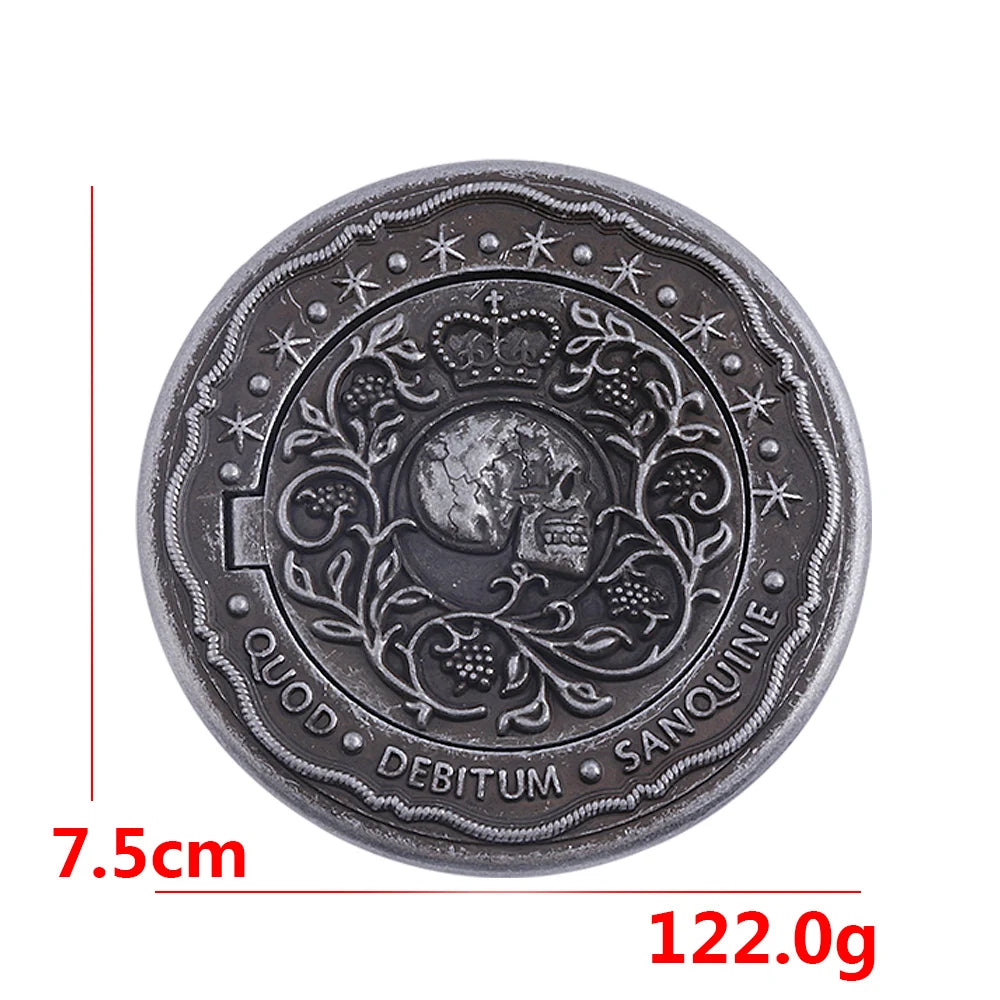 Big Size John Wick 4 Blood Oath Marker Coin Keychain Gold and Adjudicator Coin Metal Prop Accessories Collection Gift - ShoreCo.Shop