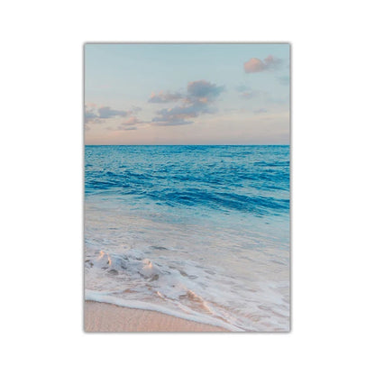 Natural Seascape Blue Sea Beach Landscape Posters and Prints Modern Canvas Painting Wall Art Picture for Living Room Pintura    Your Coastal Marketplace | Shoreshopper.com
